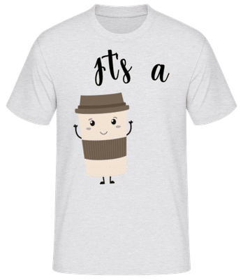 It Is A Match - T-shirt standard Homme - Gris chiné - Devant