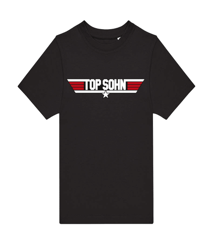Vorschau: Top Sohn - Kinder T-Shirt B&C - Schwarz - Vorne