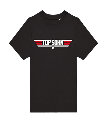 Top Sohn - Kinder T-Shirt B&C - Schwarz - Vorne