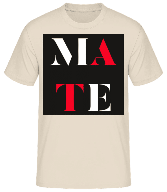 Náhľad: Soul Mate 2 - Pánske basic tričko - Krémová - Predné