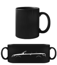'Audi A4 Cabrio (B7)' Silhouette - Black Mug - Black - Front