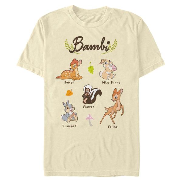 Preview: Disney Classics - Bambi - Skupina Textbook - Men's T-Shirt - Cream - Front