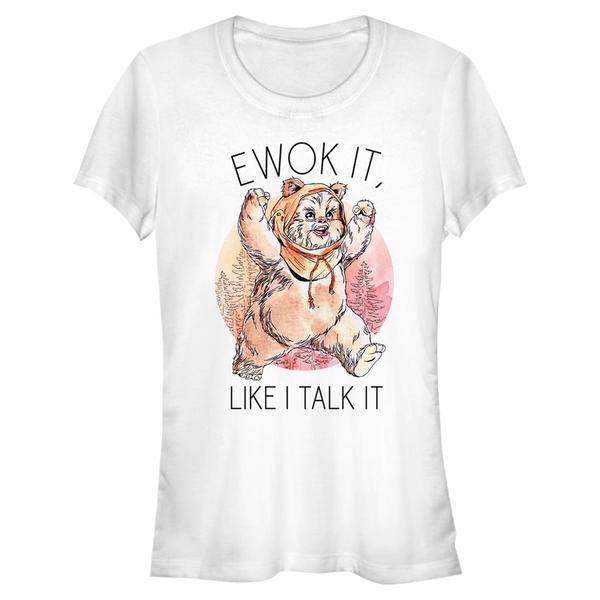 Aperçu: Star Wars - Ewoks It - Femme T-shirt - Blanc - Devant