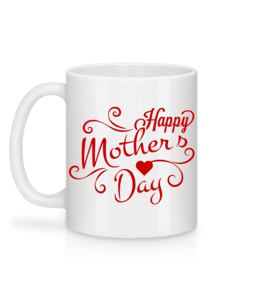 Aperçu: Happy Mother's Day - Mug en céramique blanc - Blanc - Derrière