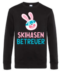 Skihasen Betreuer - Männer Standard Pullover - Schwarz - Vorne