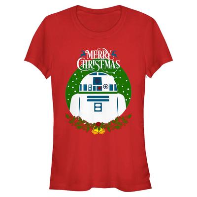 Star Wars - R2-D2 R2 Wreath - Christmas - Women's T-Shirt - Red - Front
