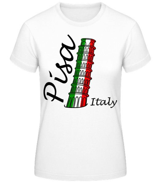 Aperçu: Pisa Italy - T-shirt standard Femme - Blanc - Devant