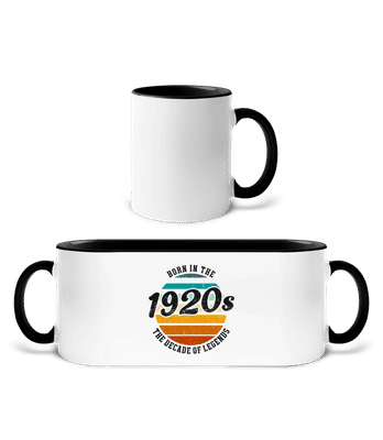 1920 The Decade Of Legends - Two-toned Mug - White / Black - Front