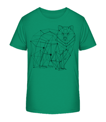 Polygon Bär - Kinder Bio T-Shirt Stanley Stella 2.0 - Grün - Vorne