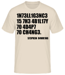 Intelligence Adapt To Changes · Men's Basic T-Shirt