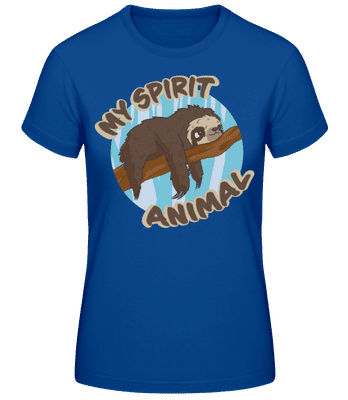 My Spirit Animal - Frauen Basic T-Shirt - Royalblau - Vorne