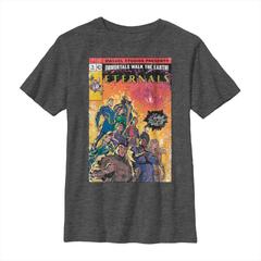 Marvel - Eternals - Photo de groupe Vintage Style Comic Cover - Enfant T-shirt