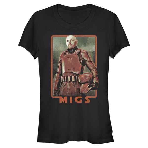 Aperçu: Star Wars - The Mandalorian - Miggs MandoMon Epi6 The Enemy - Femme T-shirt - Noir - Devant