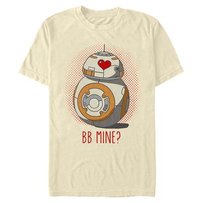Star Wars - Le Réveil de la Force - BB-8 BB Mine - Valentine's Day - Homme T-shirt - Crème - Devant