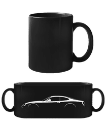 'Jaguar XKR (X100)' Silhouette · Taza negra