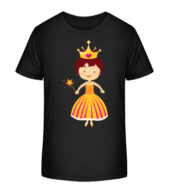 Princess Kids - Kinder Bio T-Shirt Stanley Stella 2.0 - Schwarz - Vorne