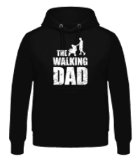The Walking Dad - Männer Hoodie - Schwarz - Vorne