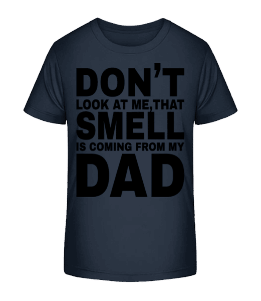 Don't Look At Me - T-shirt bio Enfant Stanley Stella 2.0 - Bleu marine - Devant