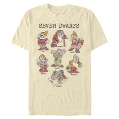 Disney - Blanche-Neige et les Sept Nains - Dwarfs Dwarf Grid - Homme T-shirt