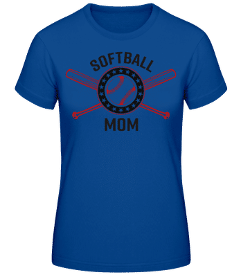 Softball Mom - Women's Basic T-Shirt - Royal blue - Front