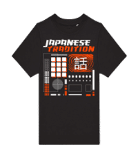Japanese Tradition - Kinder T-Shirt B&C - Schwarz - Vorne