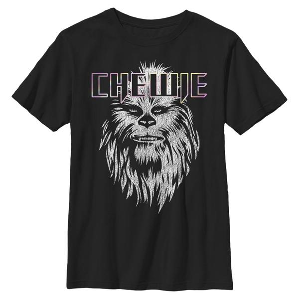 Aperçu: Star Wars - Chewbacca Chewie Face - Enfant T-shirt - Noir - Devant