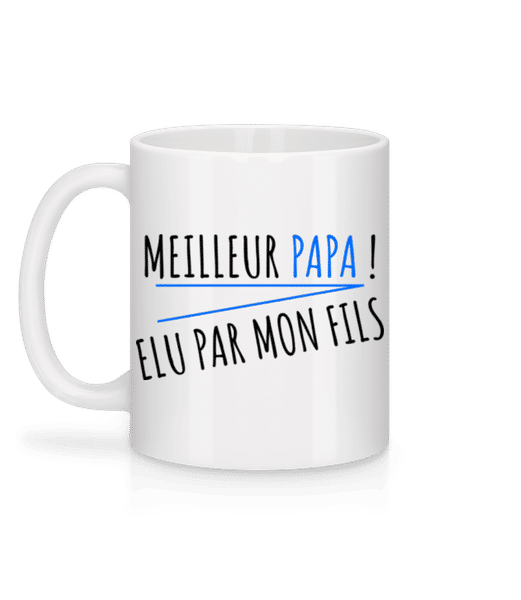 Aperçu: Meilleur Papa - Mug en céramique blanc - Blanc - Derrière