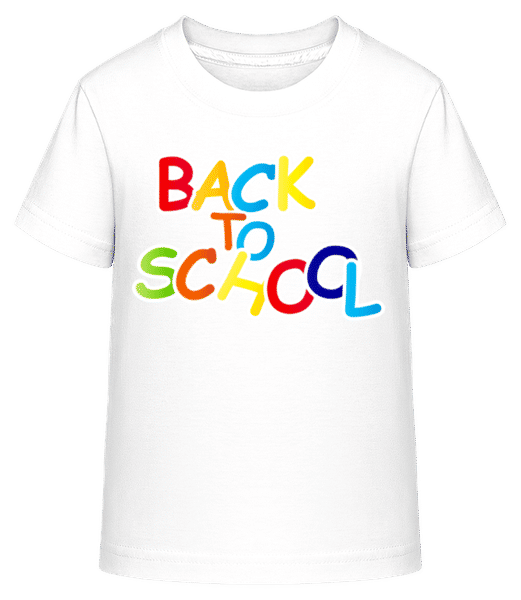 Aperçu: Back To School - T-shirt shirtinator Enfant - Blanc - Devant