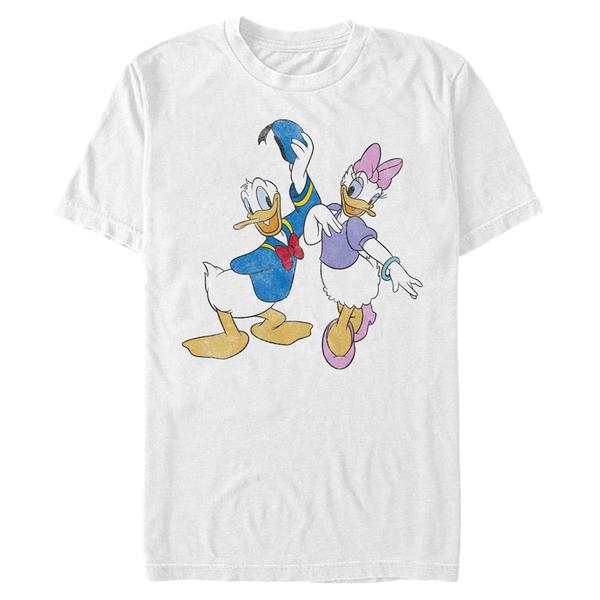 Aperçu: Disney Classics - Mickey Mouse - Donald & Daisy Big Donald Daisy - Homme T-shirt - Blanc - Devant