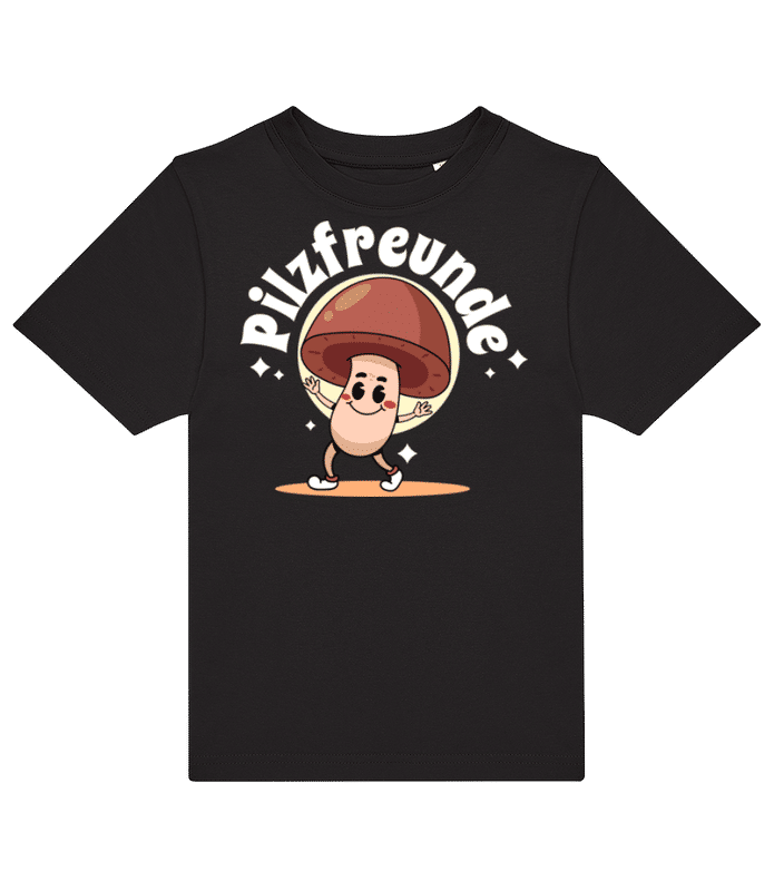 Vorschau: Pilzfreunde - Kinder T-Shirt B&C - Schwarz - Vorne