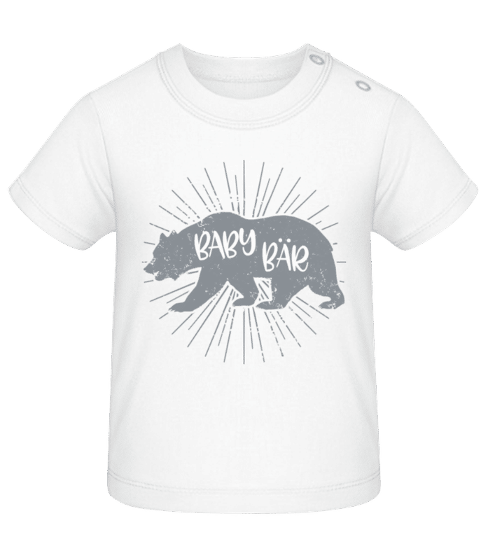 Vorschau: Baby Bär - Baby T-Shirt - Weiß - Vorne