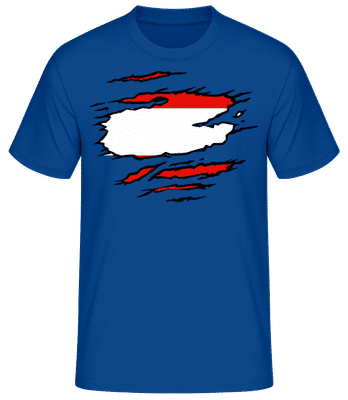 Torn Flag Of Austria - Men's Basic T-Shirt - Royal blue - Front