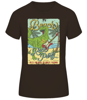 Beach Rock Party - T-shirt standard Femme - Marron - Devant