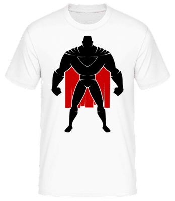 Superman Silhouette Cape - Men's Basic T-Shirt - White - Front
