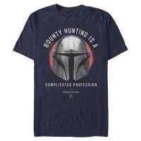 Star Wars - Mandalorian - Bounty Hunter Bounty Goals - Pánské Tričko - Namořnická modrá - Napřed