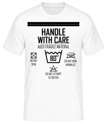 Handle With Care 80 - Men's Basic T-Shirt - White - Front