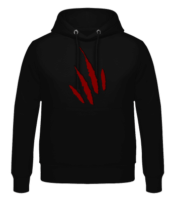 Kitten Claw Marks - Sweat à capuche Homme - Noir - Devant