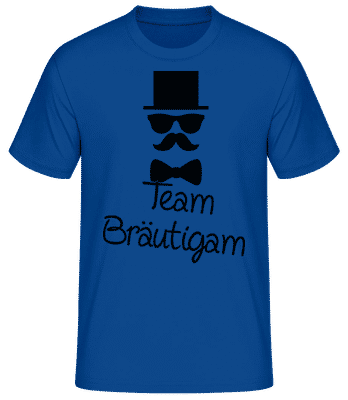 Team Bräutigam 3 - Männer T-Shirt B&C - Royalblau - Vorne