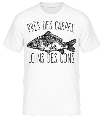 Près Des Carpes - T-shirt standard Homme - Blanc - Devant