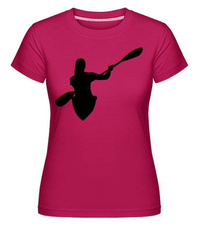 Kayak Shape Black -  T-shirt Shirtinator femme - Magenta - Devant