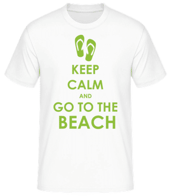 Go To The Beach - T-shirt standard Homme - Blanc - Devant