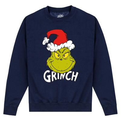 CPLG - Le Grinch - The Grinch Santa Hat - Noël - Unisex Sweatshirt - Bleu marine - Devant
