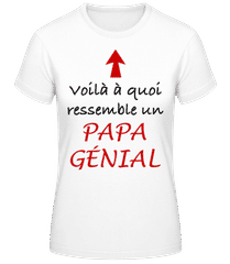 Papa Génial Flèche · T-shirt femme B&C