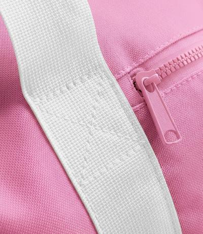 BagBase Retro Sports Bag - Pink / White - Right