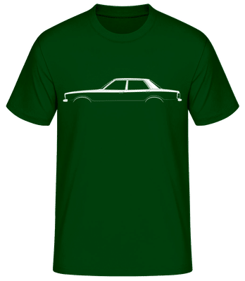 'Ford Cortina Mk IV' Silhouette - T-shirt standard Homme - Vert bouteille - Devant