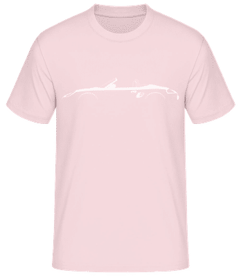 'Porsche Boxster (986)' Silhouette - Men's Basic T-Shirt - Pink - Front