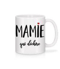Mamie Qui Déchire - Mug en céramique blanc - Blanc - Devant