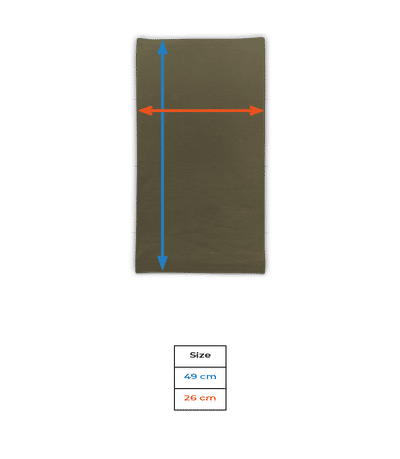 Merino tube scarf - Size chart