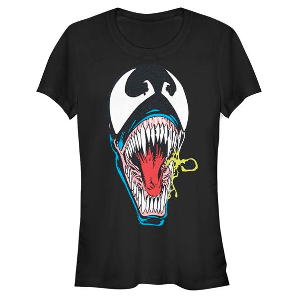 Preview: Marvel - Spider-Man - Venom Retro Face - Women's T-Shirt - Black - Front