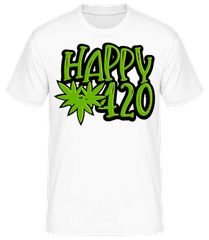 Cannabis Happy 420 · Men's Basic T-Shirt